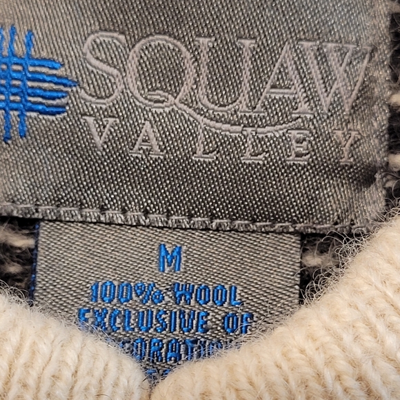 Squaw Valley Vintage Wool Fair Isle Nordic Cardigan Sweater - Picture 9 of 9